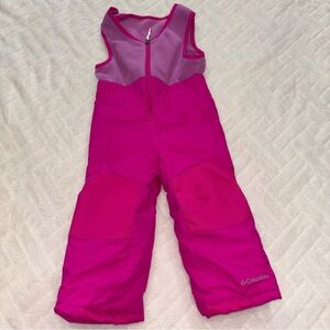 🐰 Columbia Fuchsia Snow Bib Overalls